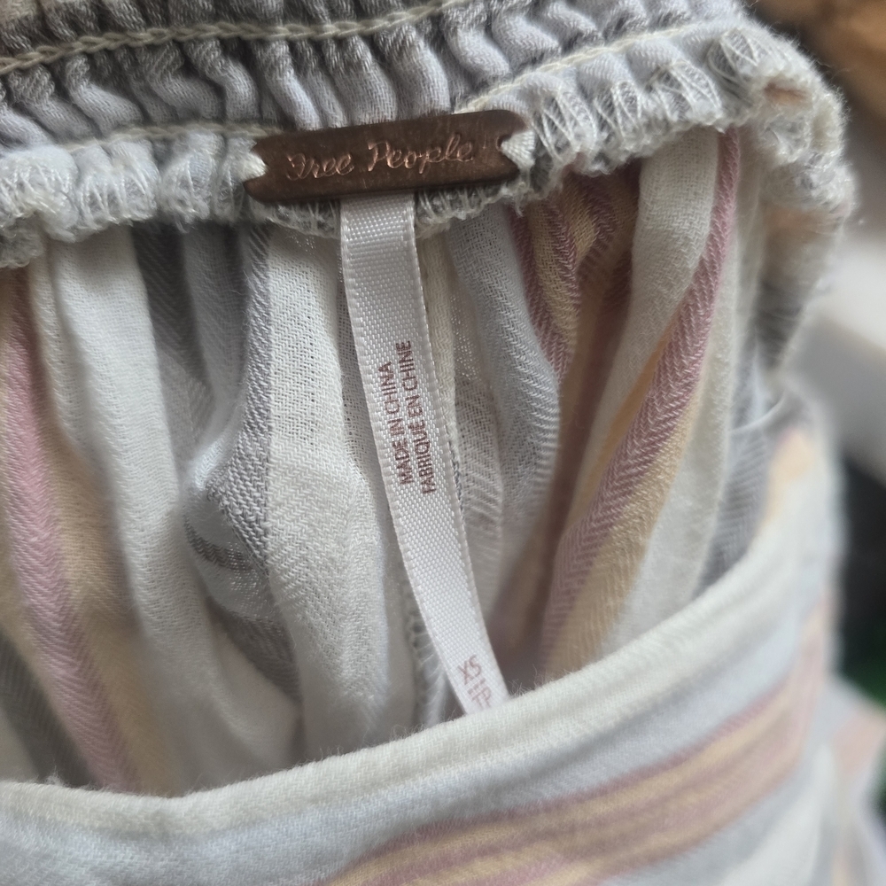 Free People Multicolor Striped Wide-Leg Pants - Picture 5 of 5
